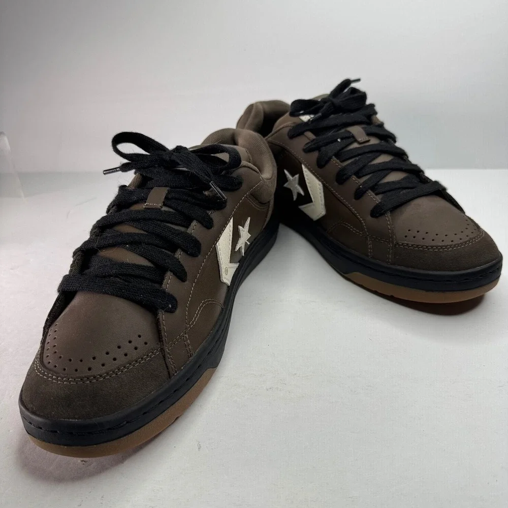 Converse AS-1 Pro Brown Leather Suede Skate Shoes Mens 9 A11646C Low Top - Picture 7 of 8